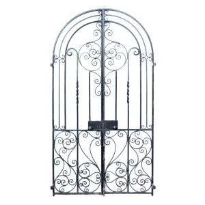 Portes del jardí de ferro forjat